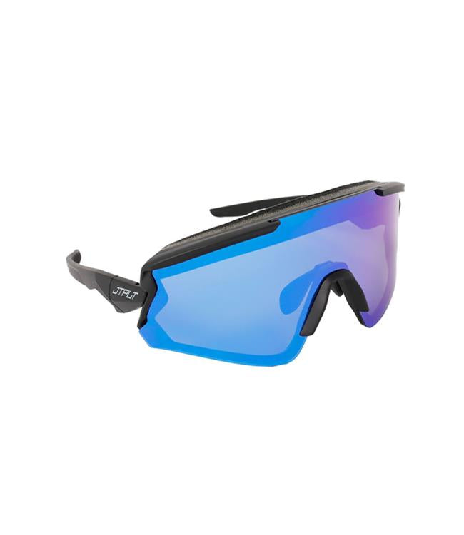 Jetpilot Shield Interchangeable Eyewear with mirror lens insert showing wraparound frame design