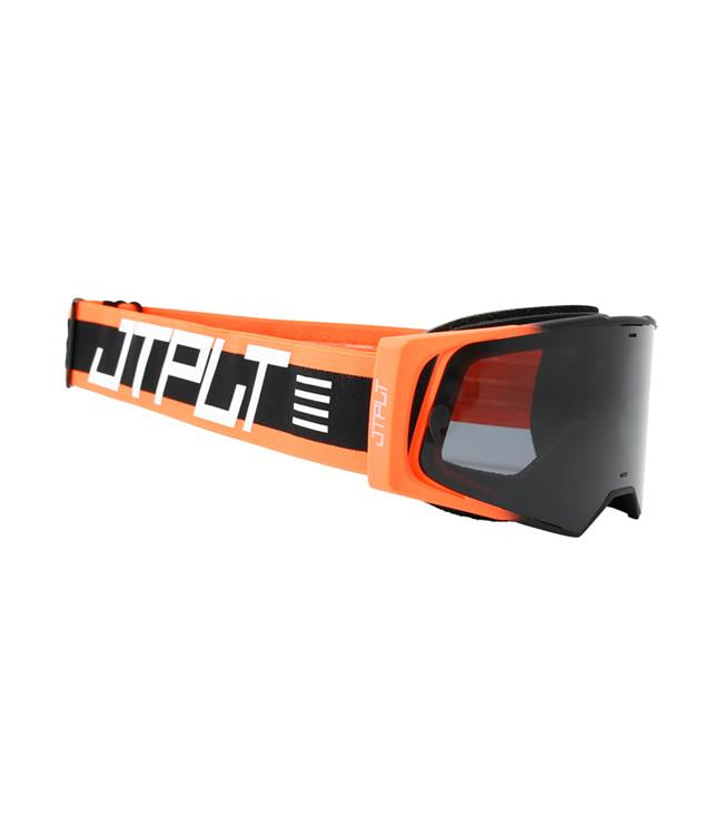 Jetpilot Vault Vision Orange Goggles rear view showing foam insert and elastic strap routing