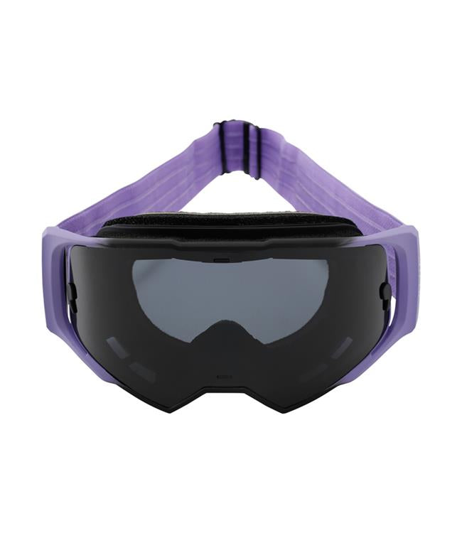 Jetpilot Vault Vision Purple Womens Goggles side profile showing temple arm and gel gripper strap