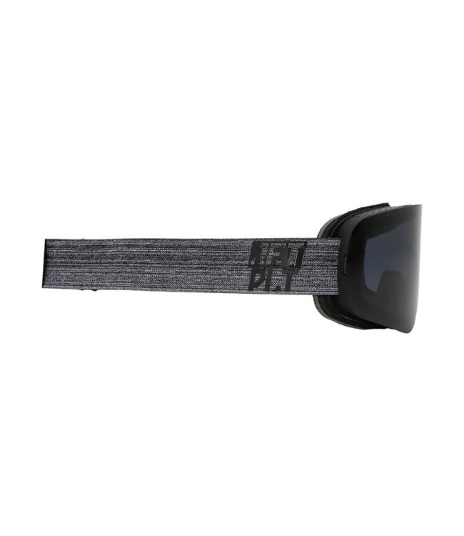Jetpilot H2O Frameless Floating Black Goggles front straight-on view showing wide polarised lens