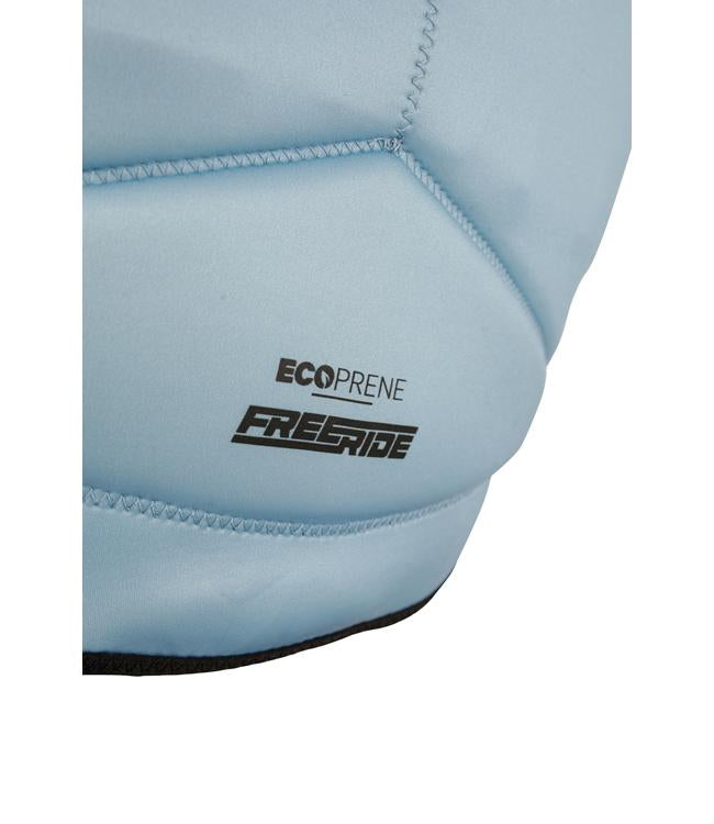Jetpilot Freeride Steel Blue Mens Life Vest side profile showing wake-cut fit and side entry