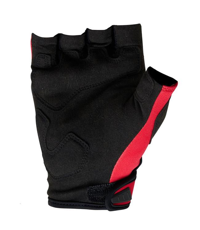 Jetpilot Vault Short Finger Race Red Mens Jetski Gloves side angle showing wrist closure detail