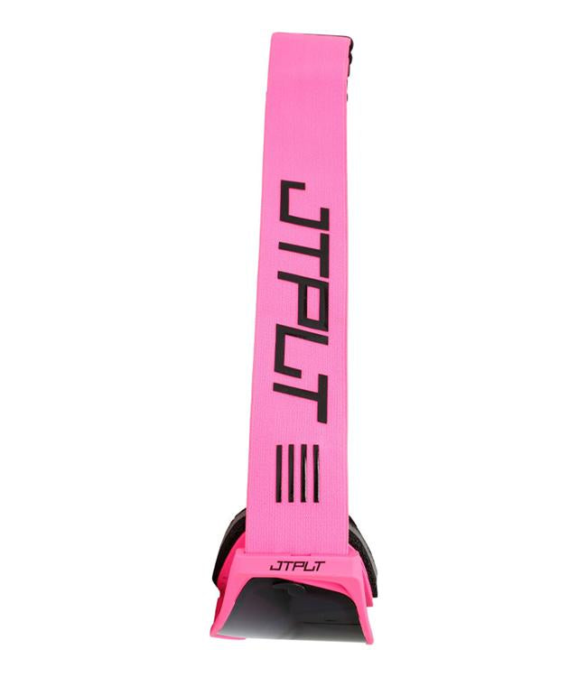 Jetpilot Vault Vision Pink Womens Goggles rear view showing foam insert and strap routing