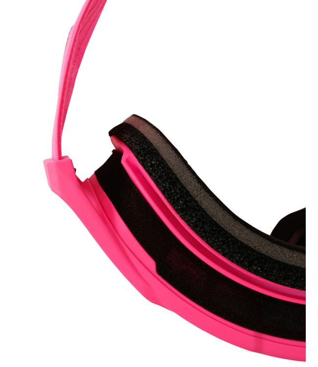 Jetpilot Vault Vision Pink Womens Goggles detail of strap adjustment buckle and clip