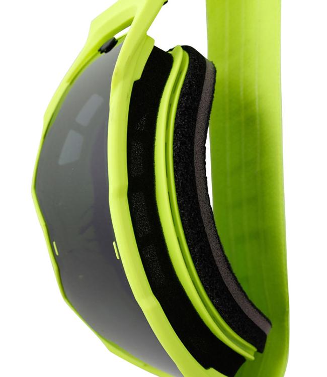 Jetpilot Vault Vision Yellow Goggles in-use view showing fit with race helmet integration