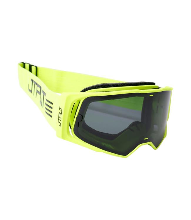 Jetpilot Vault Vision Yellow Goggles detail of strap adjustment buckle and clip