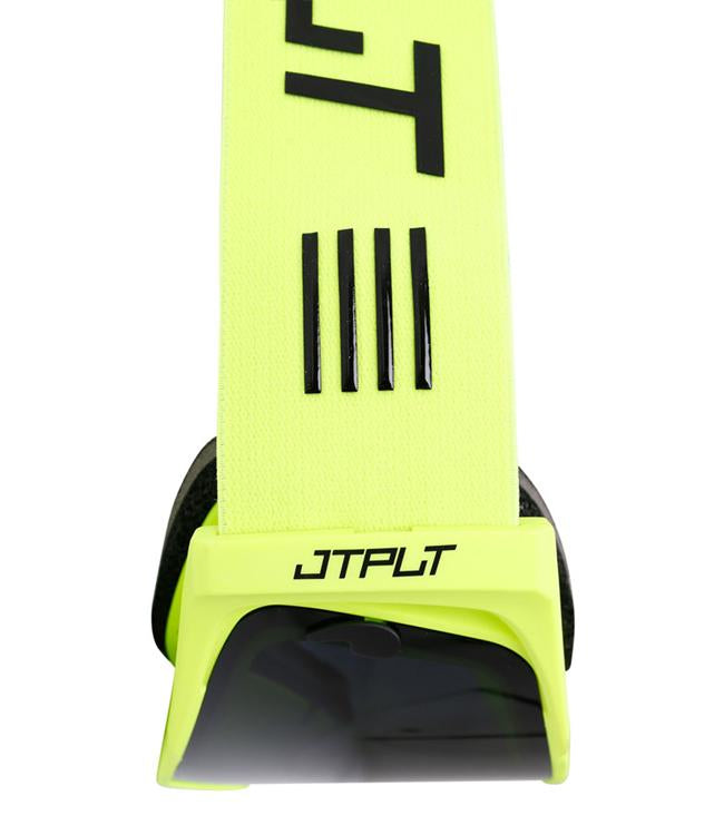 Jetpilot Vault Vision Yellow Goggles side profile showing temple arm and brand stamp