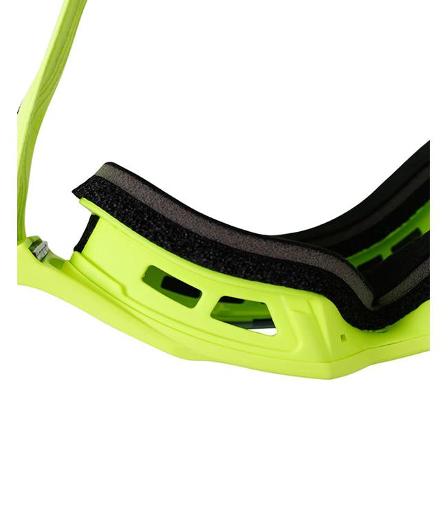 Jetpilot Vault Vision Yellow Goggles top-down view showing crown shape and ventilation cut-outs