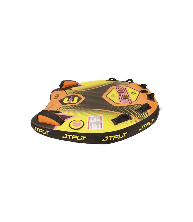 Jetpilot Speedster 3 Person Ski Tube side profile showing tow harness and nylon cover