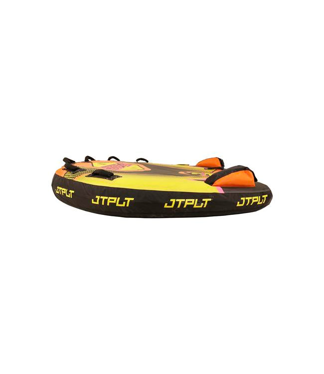 Jetpilot Speedster 3 Person Ski Tube detail showing valve and inflation system close up