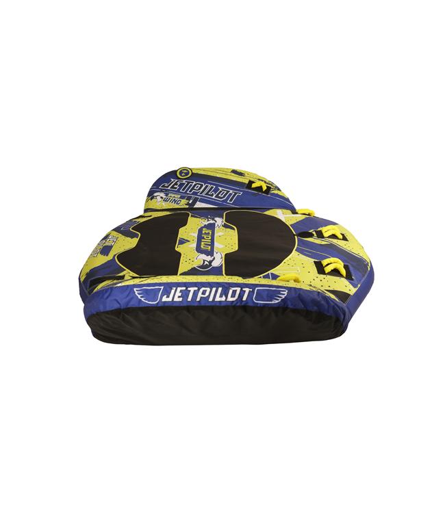 Jetpilot Hyper Wing 4 Person Ski Tube alternate angle showing handles and foam padding