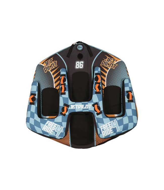Jetpilot Freeride 4 Person Ski Tube top-down view showing inflatable towable design