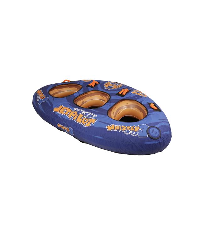 Jetpilot Whizzer 3 Person Ski Tube underside showing nylon base and reinforced tow point
