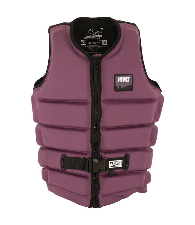 Jetpilot Felix X1 Purple Mens Life Vest front view L50S PFD 3 certified neoprene wakeboard vest