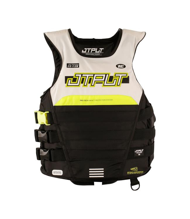 Jetpilot RX Vault Protech Side Entry White/Black Life Vest front view L50S PFD 3 PWC race neoprene