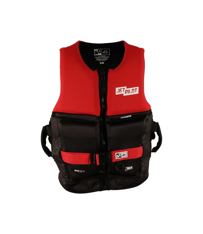 Jetpilot 3SXTY Hyperflex Red Unisex Life Vest front view Level 50 PFD 2 certified neoprene vest