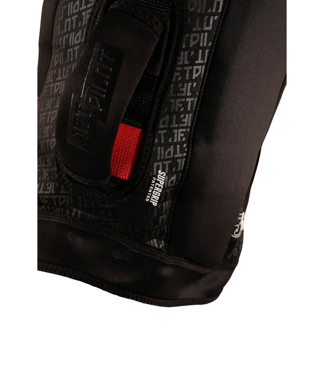 Jetpilot 3SXTY Hyperflex Red Unisex Life Vest detail of side cinch and panel construction