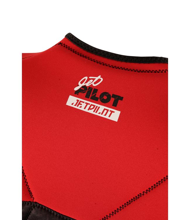 Jetpilot Nighthawk Red Mens Life Vest alternate angle showing 40 year edition graphic detail