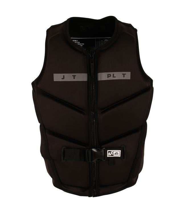 Jetpilot X Heatley Black Mens Life Vest front view L50S PFD 3 certified Australian artist edition
