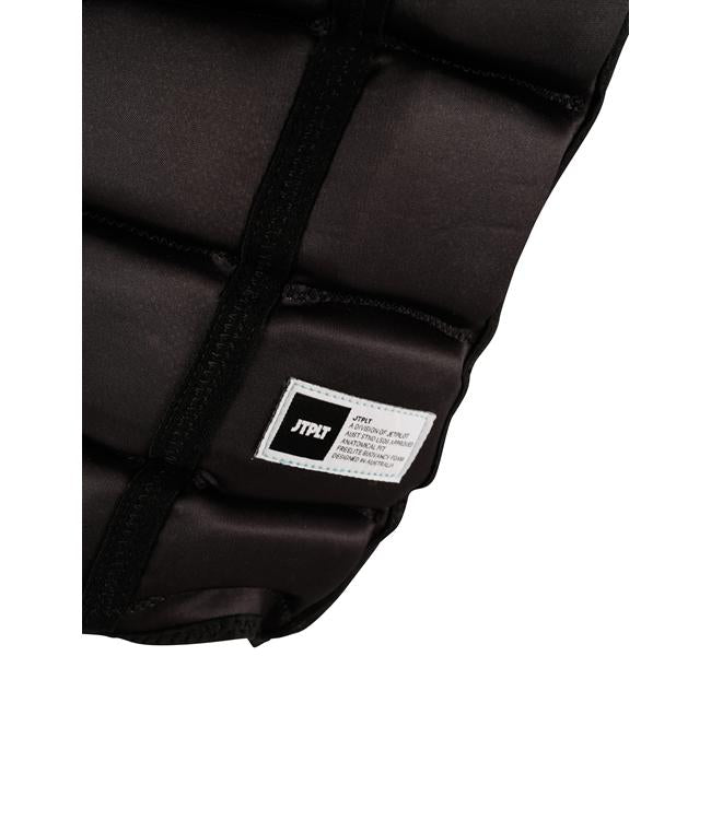 Jetpilot Raph X1 Black Mens Life Vest alternate angle showing Raph signature panel design