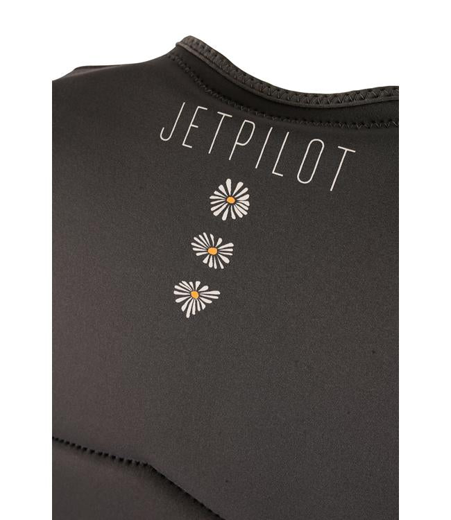 Jetpilot Isla X1 Charcoal Womens Life Vest alternate angle showing chest panel construction