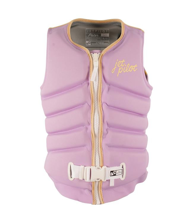 Jetpilot Pacer X1 Purple Womens Life Vest front view L50S PFD 3 certified 100% X1 stretch neoprene