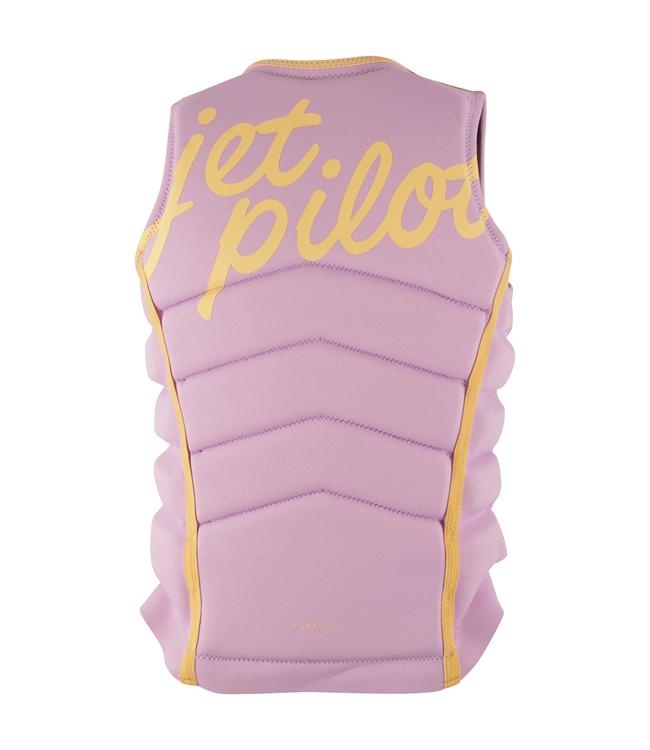 Jetpilot Pacer X1 Purple Womens Life Vest side profile showing female-cut wakeboarding fit