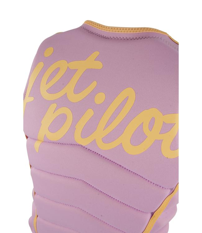 Jetpilot Pacer X1 Purple Womens Life Vest alternate angle showing chest panel construction