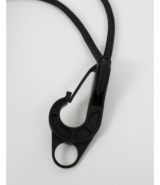 Jetpilot Black PWC Fender alternate end view showing rounded shape and impact-absorbing rubber compound