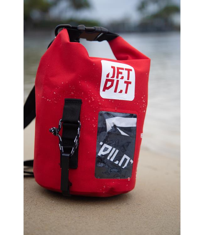Jetpilot Venture 5L Red Drysafe Bag catalogue view showing red colour at distance