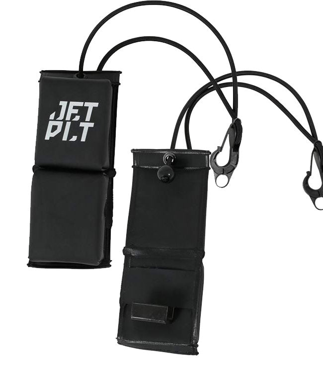 Jetpilot Black PWC Fender 2 Pack showing two rubber bumper fenders for bow-and-stern jet ski docking