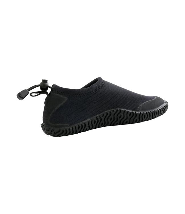 Jetpilot Black Mens Hydro Shoe three-quarter angle showing mesh upper and tongue construction
