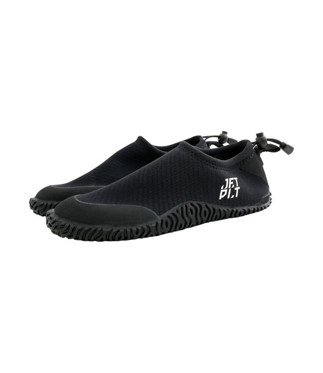 Jetpilot Black Mens Hydro Shoe top-down view showing fit width and drainage outsole tread