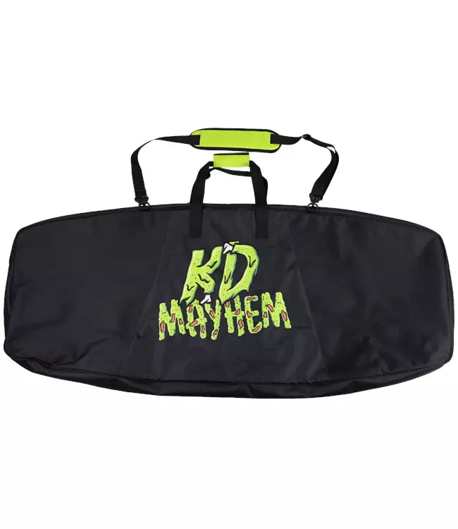 KD Deluxe Mayhem Kneeboard Cover - base view showing bottom padding and reinforced carry handle