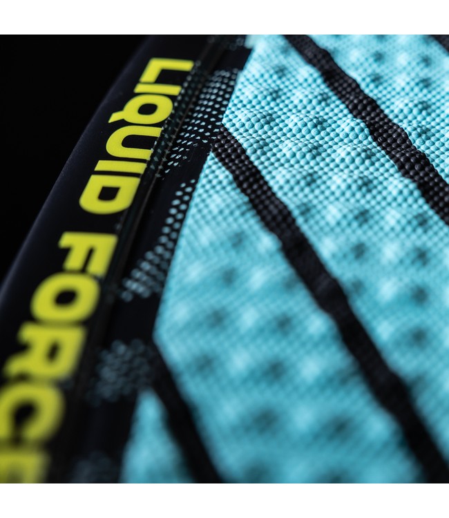 Liquid Force Ace Skim Wakesurfer - alternate studio angle showing the nose shape and thin rails