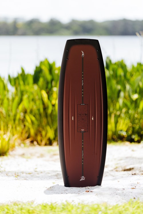 Liquid Force Origin Aero Wakeboard Package ridden behind the boat during a session