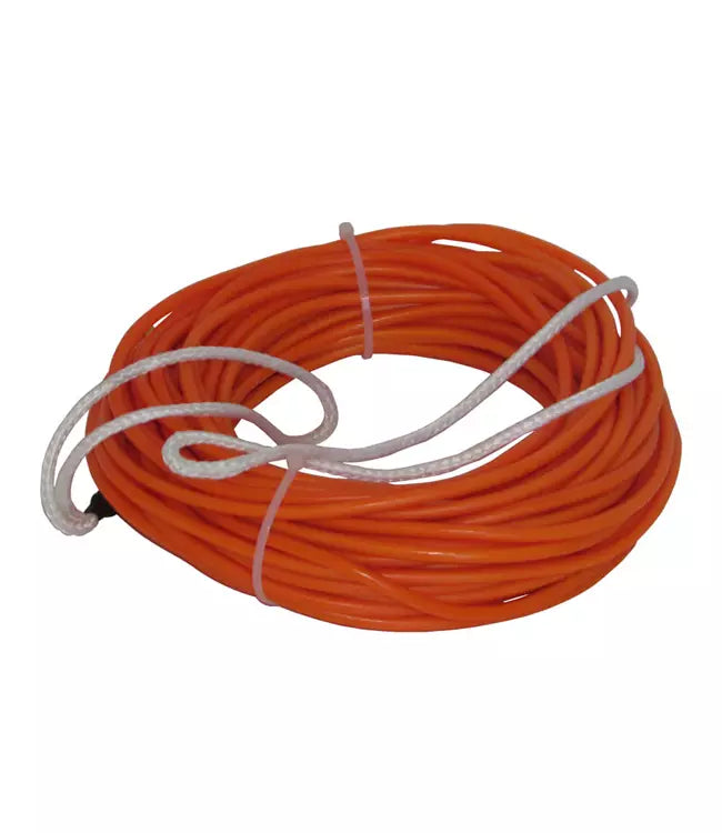 Barefoot International Spectra Rope with PVC - 70ft orange PVC coated floating barefoot mainline with foam core