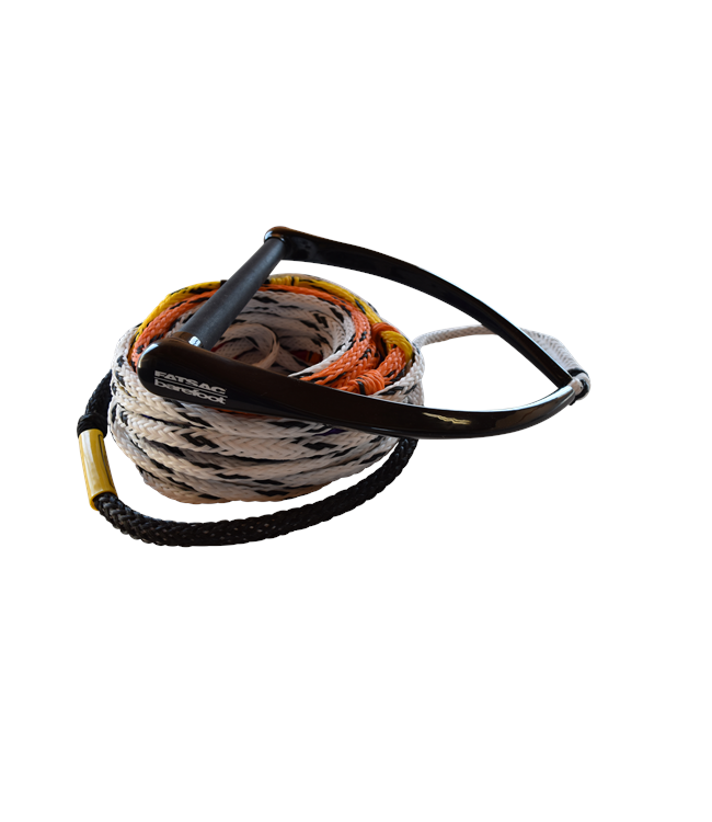 Fatsac Short V Handle & 8 Loop Rope - close detail of the short V section and rope attachment