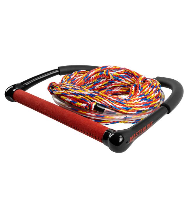 Masterline Foil Rope and Handle - third angle showing buoyant foam floats and UV-resistant poly-pro line