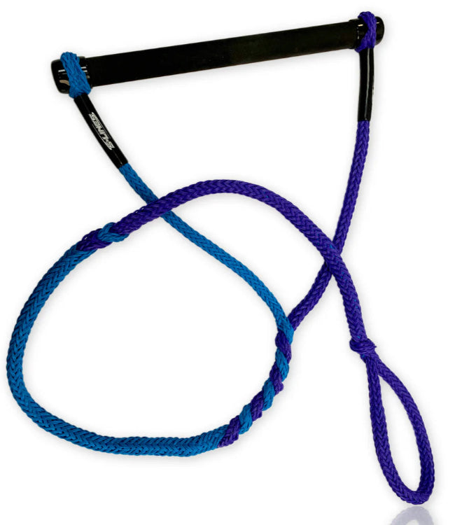 S-Lines Competition Straight Slalom Handle - purple blue colourway view of the tournament slalom handle