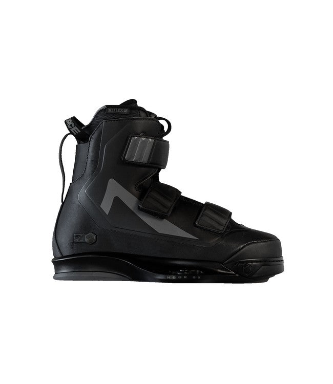 Liquid Force Hook 6X Wakeboard Boots - second studio view of the upper and lace closure