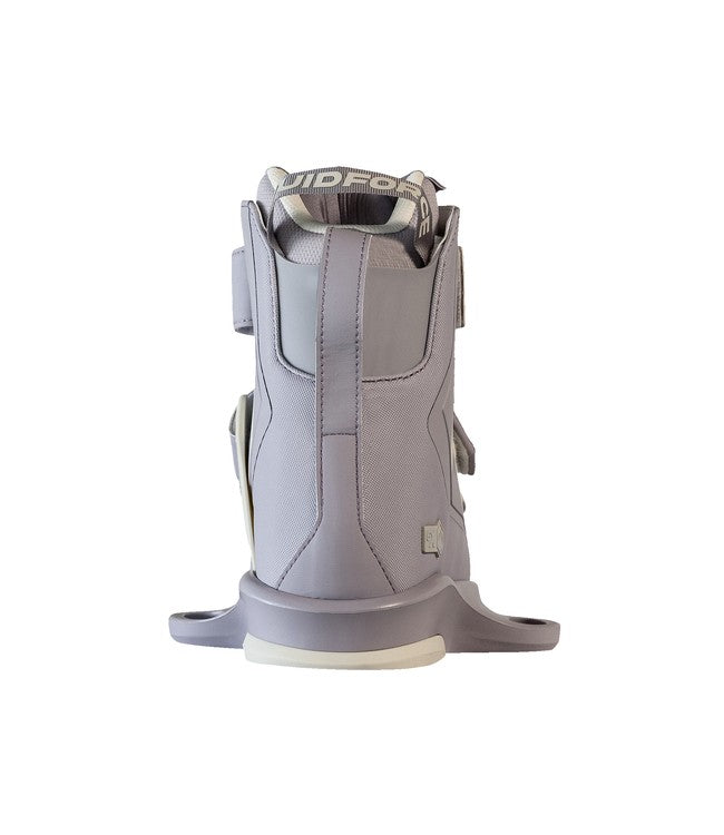 Liquid Force Hook 6X Womens Wakeboard Boots - studio view showing the toe box and upper panel