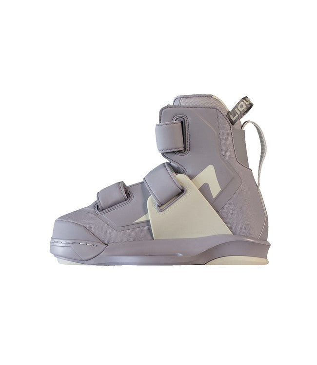 Liquid Force Hook 6X Womens Wakeboard Boots - studio view showing the heel and rear pull loop