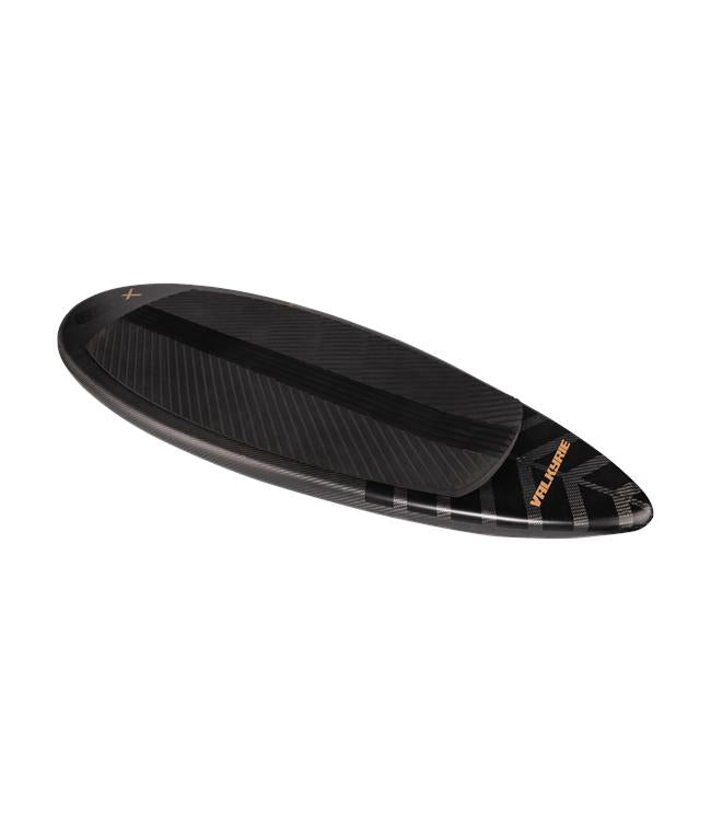 Ronix Valkyrie Foil Board - angled view of the deck showing the parabolic outline and traction pad