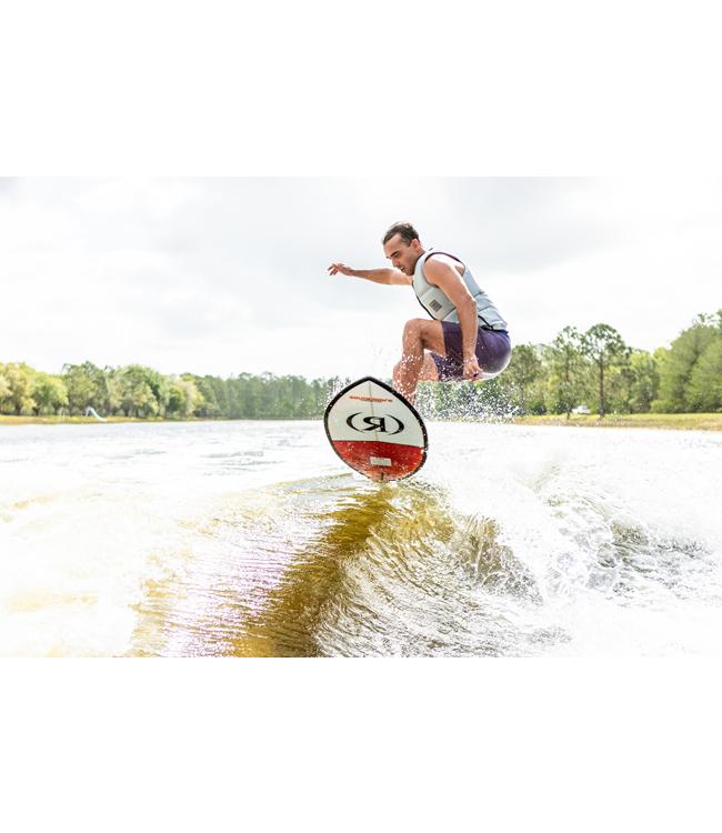 Ronix South Shore Skimmer - rider off the top with the base and R logo showing to camera