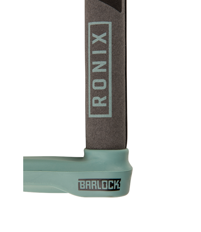 Ronix Envoy Wakeboard Handle - fourth inset close-up of moulded silicone end cap