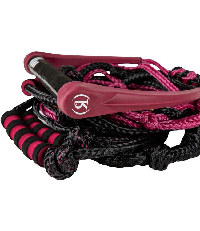 Ronix Womens Silicone Surf Rope and Handle - inset detail of 1.15in bar diameter and 3mm memory foam backing