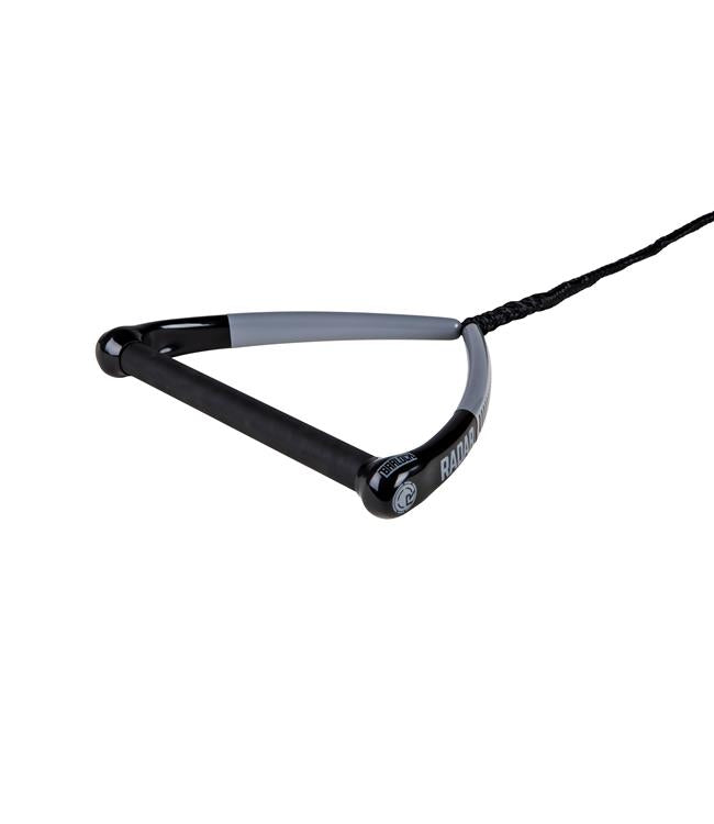 Radar Control BarLock Pro Slalom Handle - angle view of the 13" SuperGrip bar with BarLock attachment