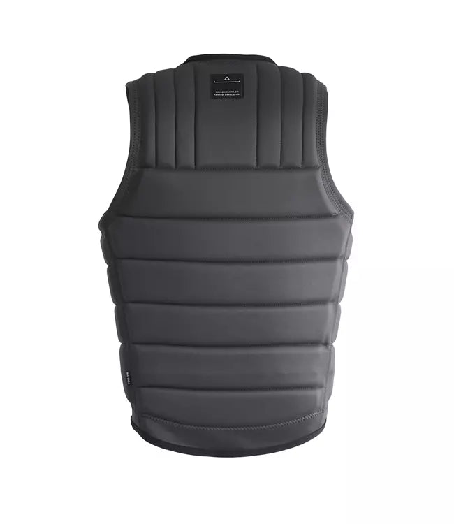 Follow Total Grey Mens Life Vest - back view showing segmented foam panels and side straps