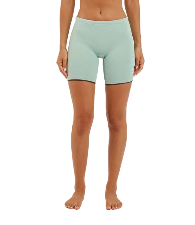 Jetpilot Corp Sage Ladies Neo Shorts 7 inch front view 360 Stretch neoprene wetsuit short